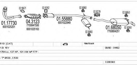 MTS C280393006381 Exhaust System